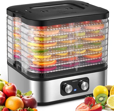 Food Dehydrator Machine, 400W Electric Fruit Dryer .